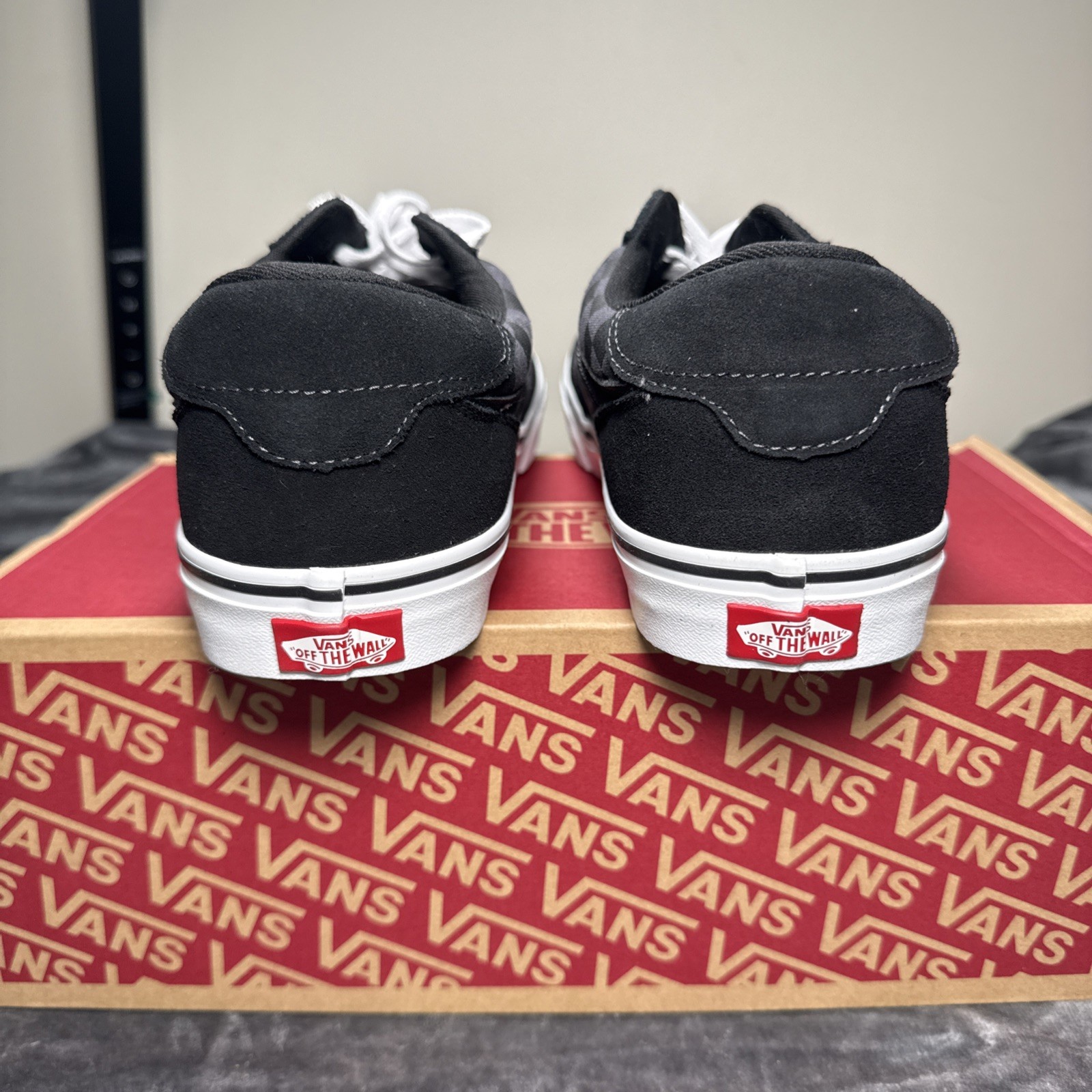 Vans Brooklyn LS Checkerboard Size 13 Men's Canvas Suede Skate Shoes NEW thumbnail 5