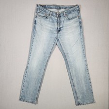 Levis 541 Jeans Mens 36x32 Blue Denim Pants Athletic Taper Light Wash Flaw