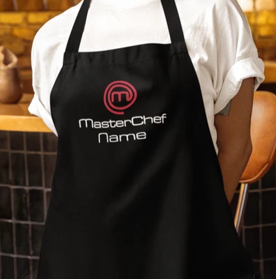 MasterChef Personalised Name Cooking Apron Kitchen Christmas Xmas Bake Gift Bib