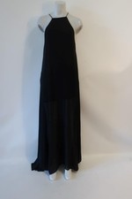 NWT Womens Show Me Your Mumu Black Strappy Flowy Sheer Bronte Maxi Dress XS