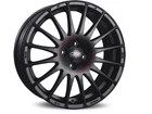 OZ Superturismo GT Alloy Wheel in 7x16 ET25 4x108 Matt Black Red Lettering