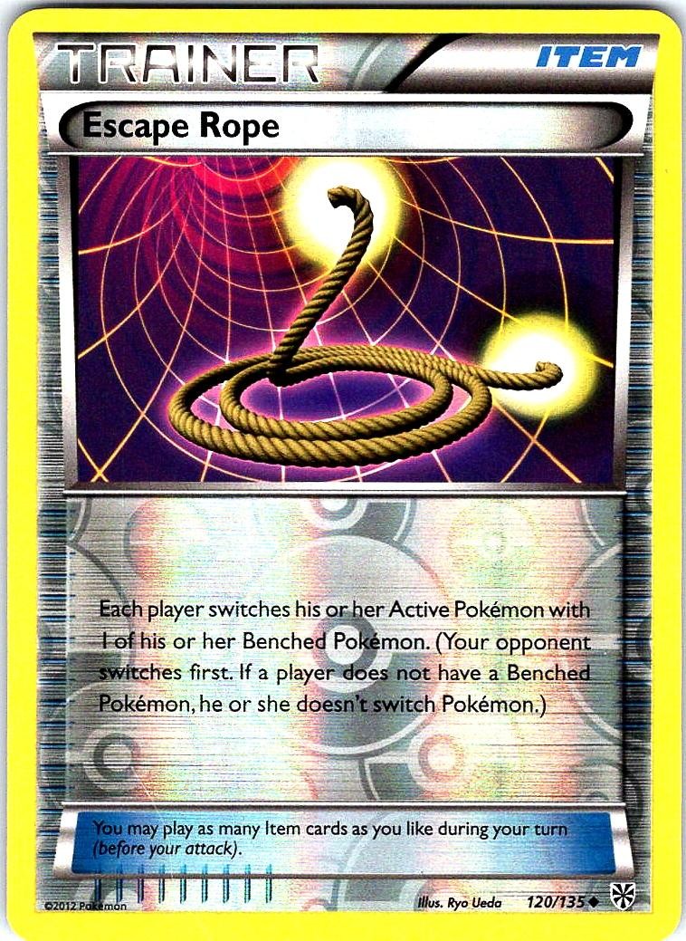Escape Rope 120/135 Uncommon Plasma Storm Pokemon Reverse Holo Near Mint