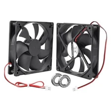  2PACK 12025 Cooling Fan 120x120x25mm DC 12V Exhaust Fan Dual Ball 12025 12V