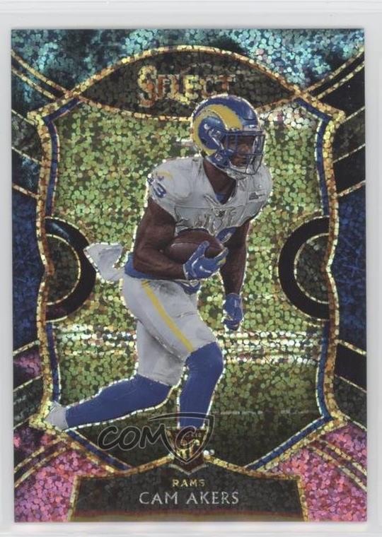 2020 Panini Select Concourse Cosmic Prizm Cam Akers #55 Rookie RC