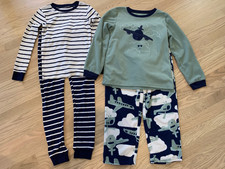 Lot of 4: Boys Carter's Pajama Sets Top and Bottoms Size 8