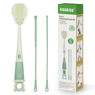 5-in-1 Cleaning Brush Set   Baby Bottle Brush & Bottle Brush Cleaner, Multi-P...