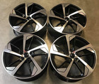 4x 19 Audi RS5 Style Alloy Wheels only Black Polished face Audi A5 et30 5x112