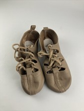  Sizes 3M - 6M CAPEZIO GHILLIE 389 Leather Lace Up Dance Ballet Shoe