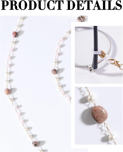 Bohemia Glasses Chain for Women - Boho Eyeglasses Holders around Neck Glasses La - 第 6/7 張圖片