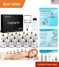 Versatile Cupping Kit with 18 Treatment Cups Gua Sha Tool - Whole Body Care