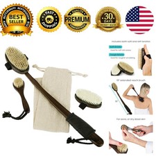 Lymphatic Drainage Dry Brush Set 3 Pack Brushing Scrubber
