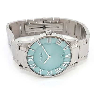TIFFANY Atlas 2-Hand 63452769 Blue Case Size 37.5mm Men's Used