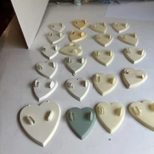 22 Heart Shape Vintage Doll Stands Used Unbranded Various Sizes