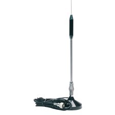 RoadPro RP-711 24" Magnet Mount Stainless Steel CB Antenna Kit, Black