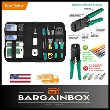 Portable Network Tool Kit for Cat5/Cat5e/Cat6 with Crimping and Testing Tools