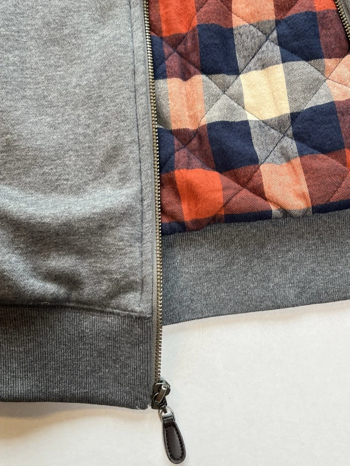 L.L. Chaqueta Forrada de Franela Bean Para Hombre Gris Ajuste Tradicional Talla Pequeña Invierno Cabina Foto 3 de 3