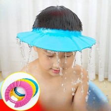 Baby Shower Cap Adjustable Kids Shampoo Bath Visor Hair Washing Eye Ear Shield