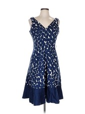 Nine West Women Blue Casual Dress 10