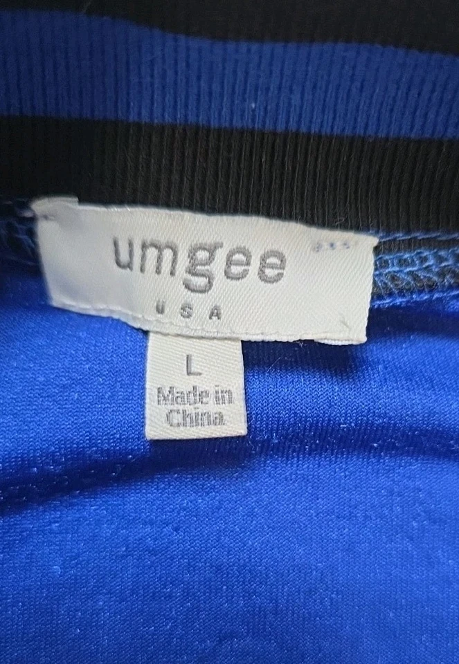 Chaqueta Bomber Umgee Azul Cobalto Terciopelo Oriental Floral Mangas Burnout Cremallera Completa L Foto 3 de 4