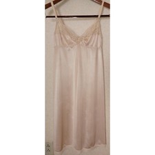 Sears 2704 36 Ivory Vintage NYLON FULL SLIP Sears Average Length