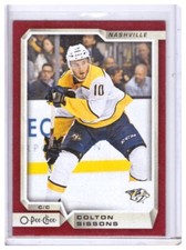 Colton Sissons 2018-19 O-Pee-Chee Red Parallel Card #357