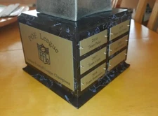 Trophy Base Only - 18 Plates FREE ENGRAVING On front plate