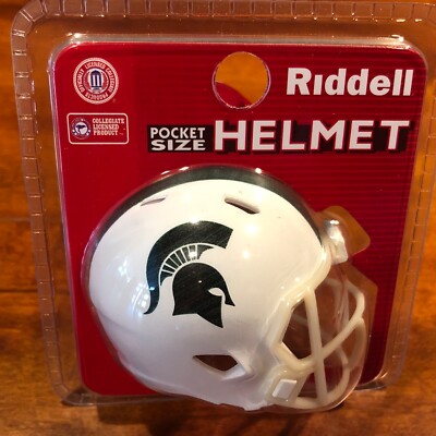 1) Riddell Pocket Pro Football Helmet Michigan State Spartans