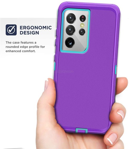 For Samsung Galaxy S21 Plus Ultra S21 FE 5G Case Heavy Duty Rugged Rubber Cover - Picture 22 of 75