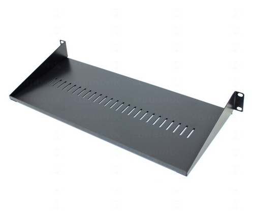 Stealthy Black Wall Cabinet Rack + 200mm Shelf - Ethernet Network Data Switch - Picture 4 of 5