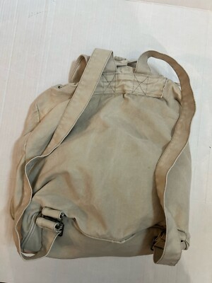 VINTAGE BASIC CLOTHES TOM TAILOR BEIGE BACKPACK SACK | eBay display picture 2