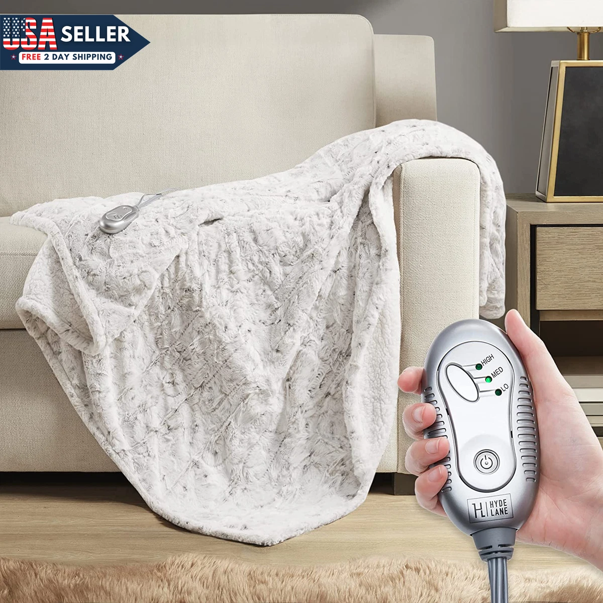 Hyde lane heated throw sales