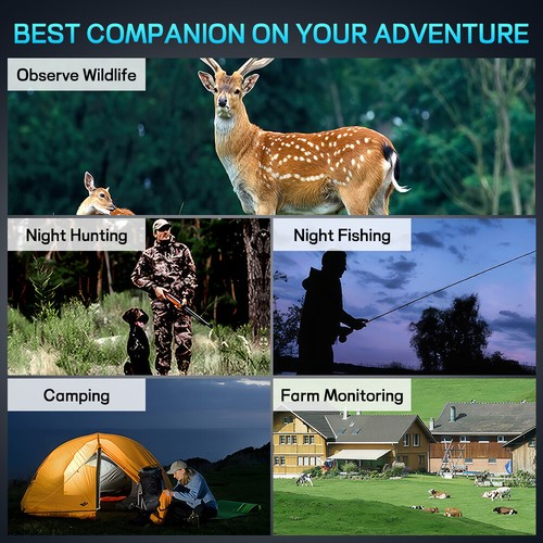 1080P Binoculars 2.5K 30MP Infrared Night Vision Goggles Hunting Video Recording - Picture 11 of 24