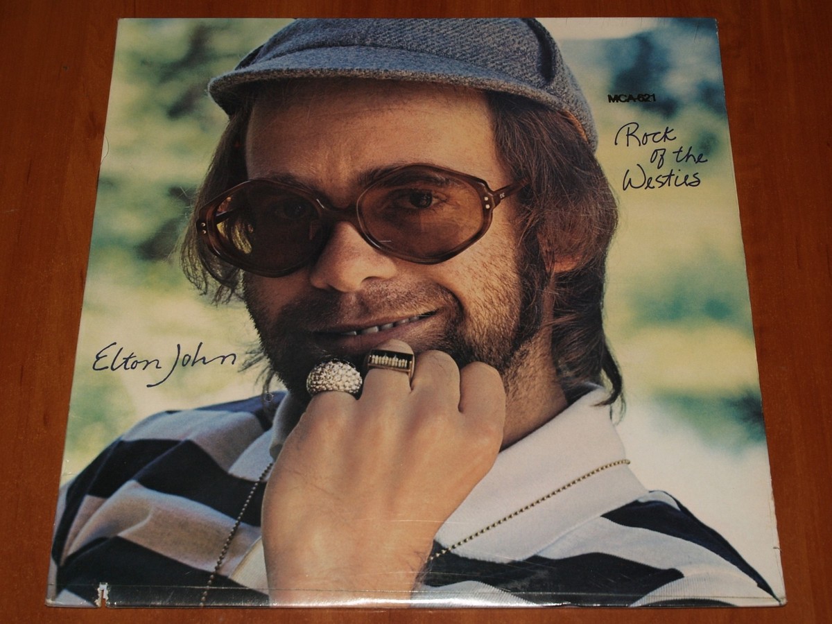 ELTON JOHN ROCK OF THE WESTIES LP *RARE* USA 1st PRESS VINYL MCA