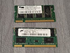         Laptop RAM Lot of 2 Various Size/Speed 1x 512MB DDR-266, 1x 256MB DDR-333