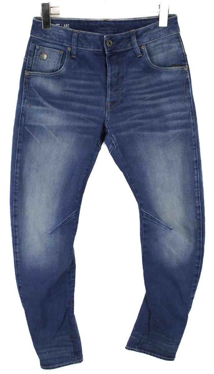 Vaqueros de hombre G-STAR Arc 3D Slim Denim desgastado azul oscuro