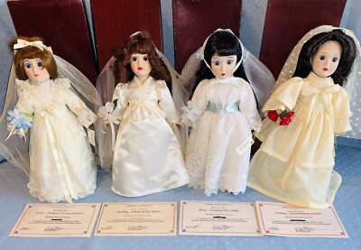 DANBURY MINT BRIDES AMERICA Porcelain Dolls GAY 90s 1940’s 1950’s  Contemporary