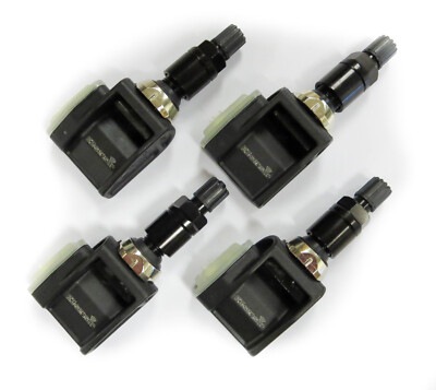 2023 Chevrolet Corvette C8 Z06 New Schrader 29096 433mhz Black Stem TPMS Set