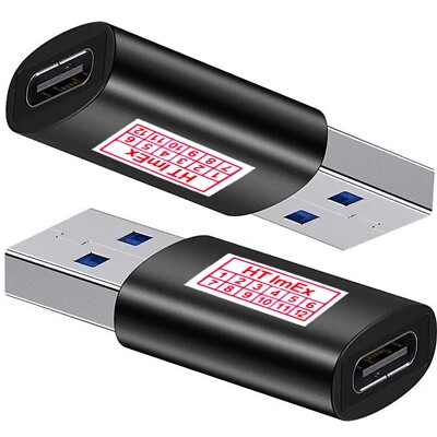 HT-ImEx 3.0 USB-Adapter von USB-A Stecker auf USB-C Buchse Konverter, Stückpreis