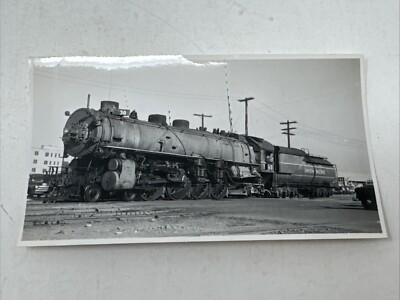 UP Union Pacific Locomotive 7860 4-8-2 1949 Salt Lake City UT Train Photo