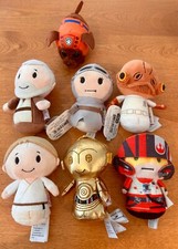 HALLMARK ITTY BITTYS STAR WARS LUCAS FILMS LOT OF 7 PLUSH BABYS ITTY BITTYS