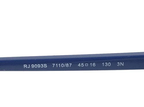 Ray-Ban Kids Sunglasses RJ9093S 7110/87 Transparent Blue Frames Dark Gray Lenses - Picture 11 of 14