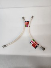 Faucet Connector Supply Line 3/8" Compression x 1/2" Compression x 16" 2 Pack