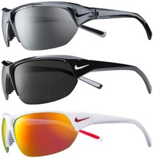 Nike Skylon Ace Men's Semi-Rimless Sport Wrap Sunglasses - Made in Italy