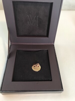 Monica Vinader Pendant Rose Gold One Side  Pre-engraved