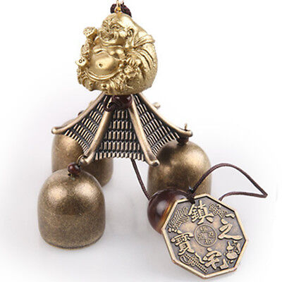 BL_ vintage Buddha Wind Chime Feng Shui Good Luck Fortune Bell Home Hanging Deco