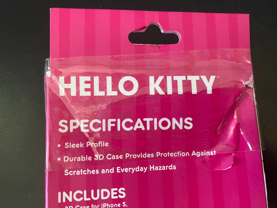 NUEVA Funda Hello Kitty Sanrio 3D para Apple iPhone 5 Cubierta Decorativa Blanca Foto 3 de 4