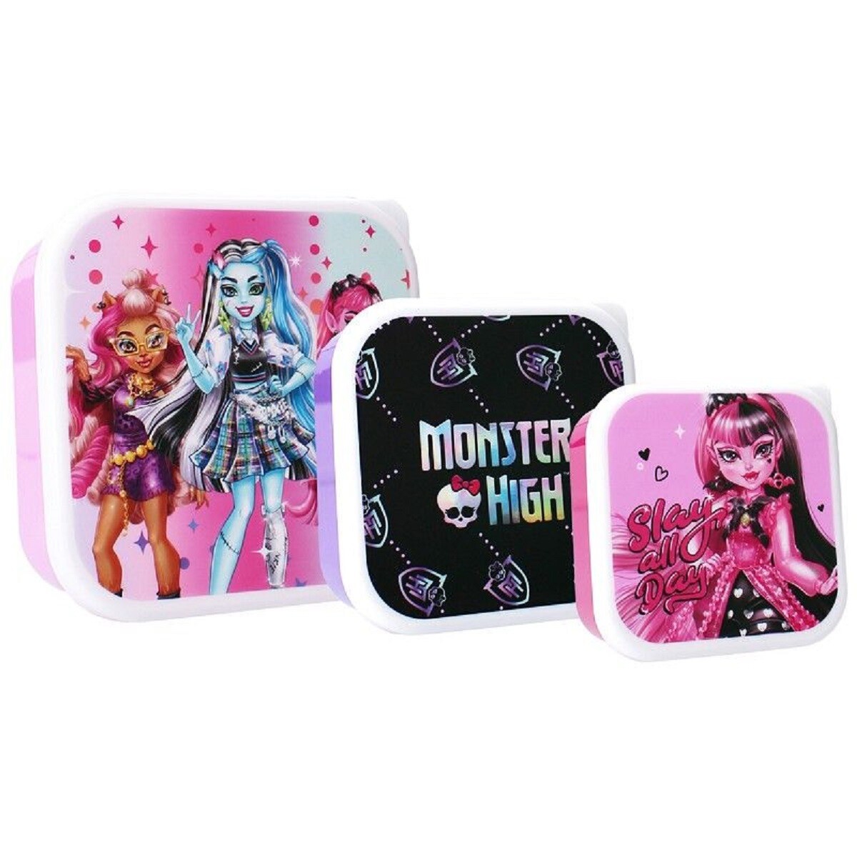 Коробка для завтрака Monster High Brotzeitbox 3в1 - идеальный ланч-бокс для школы и отдыха 2890₽