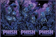 PHISH Poster Deer Creek Triptych Ken Taylor ALL 3 Nights 2022 Print All #601!