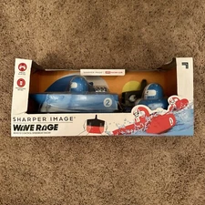 Sharper Image Wave Rage, Remote Control Speed Boat Racer, Blue New in Box