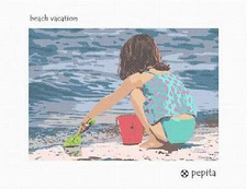 Beach Vacation Needlepoint Kit or Canvas